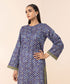 Women's Pret Lawn Blue Embroidered Straight Shirt